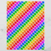 Stolz Regenbogen Herz Linien Flyer (Hinten)