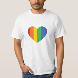 STOLZ Regenbogen-Herz-T-Shirt T-Shirt