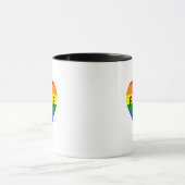 Stolz Regenbogen Herz Tasse (Zentrum)