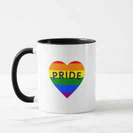 Stolz Regenbogen Herz Tasse
