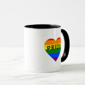 Stolz Regenbogen Herz Tasse (VorderseiteRechts)