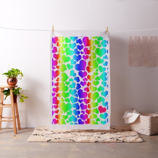 Stolz Regenbogen Herzen Stoff (Beispiel)