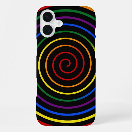 Stolz Regenbogen Hypnotisiert V2 iPhone Hülle (Rückseite)