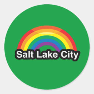 STOLZ-REGENBOGEN SALT LAKE CITYS LGBT RUNDER AUFKLEBER