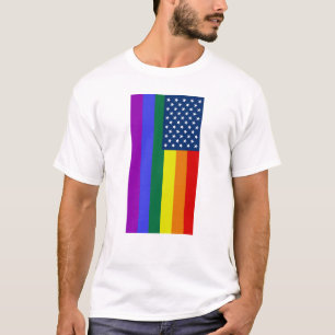 Stolz-Regenbogen-T-Shirt der amerikanischen T-Shirt