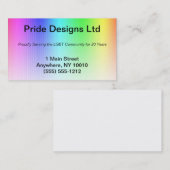 Stolz-Regenbogen-Visitenkarte Visitenkarte (Vorne/Hinten)