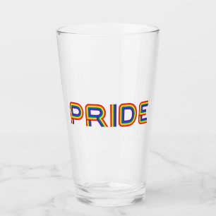 Stolz Regenbogenbriefe Glas
