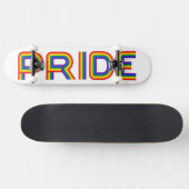 Stolz | Regenbogenbriefe Skateboard (Horizontal)