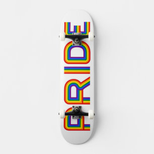 Stolz Regenbogenbriefe Skateboard