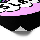 Stolz- Regenbogenfarbe mit Wolken. Plakat (Ecke)