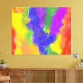 Stolz Regenbogenfarben Abstraktes Design Leinwanddruck (Insitu (Wohnzimmer))