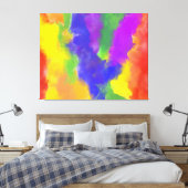 Stolz Regenbogenfarben Abstraktes Design Leinwanddruck (Insitu (Schlafzimmer))