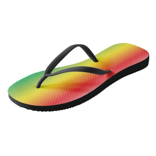 Stolz Regenbogenfarben Badesandalen (Schrägansicht)