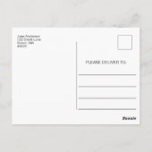 Stolz-Regenbogenfarben-Dankeschön-Postkarte Postkarte (Rückseite)