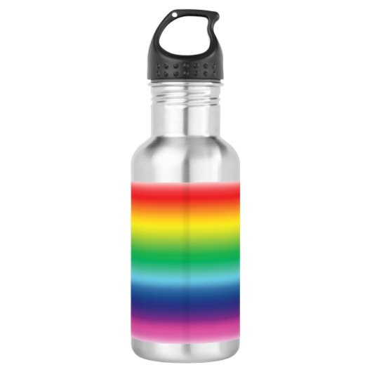 Stolz Regenbogenfarben lgbt lgbtq Edelstahlflasche (Vorderseite)