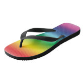 Stolz Regenbogenfarben lgbt lgbtq Flip Flops Badesandalen (Schrägansicht)