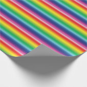 Stolz Regenbogenfarben Muster gefärbte Krawatte Geschenkpapier (Ecke)