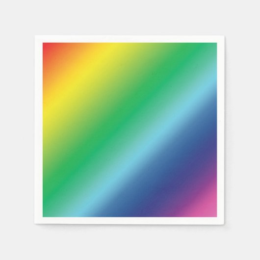 Stolz Regenbogenfarbenpapier lgbt lgbtq Serviette (Vorderseite)