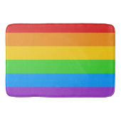 Stolz: Regenbogenflagge Badematte (Vorderseite)