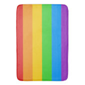 Stolz: Regenbogenflagge Badematte (Vorderseite Vertikal)