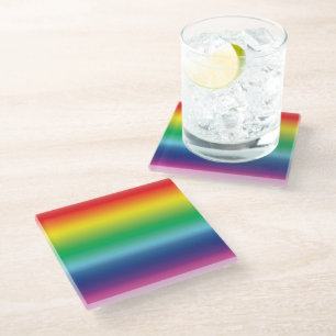 Stolz Regenbogenflagge Glasuntersetzer