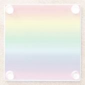 Stolz Regenbogenflagge Glasuntersetzer (Rückseite)
