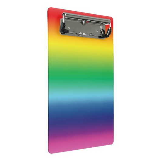 Stolz Regenbogenflagge Mini Klemmbrett (Schrägansicht)