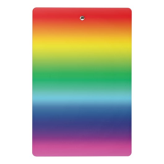 Stolz Regenbogenflagge Mini Klemmbrett (Rückseite)