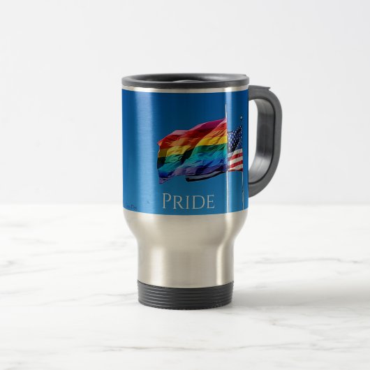 'Stolz' Reisecoffee Mug Reisebecher (VorderseiteRechts)
