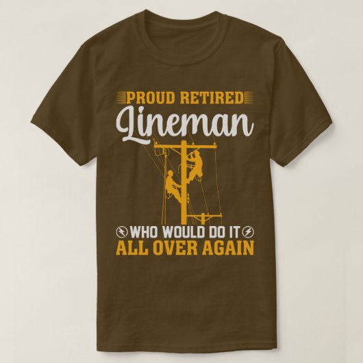 Stolz remüde Lineman, der es alles in Aga tun würd T-Shirt (Design vorne)