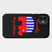 Stolz Republikaner Case-Mate iPhone Hülle (Rückseite (Horizontal))