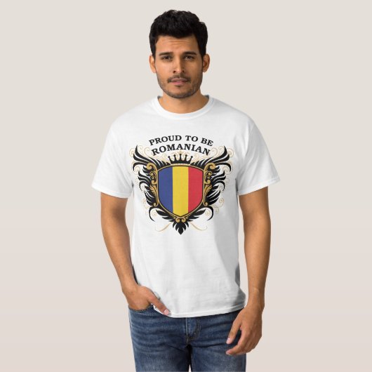 Stolz, rumänisch zu sein T-Shirt (Vorne ganz)