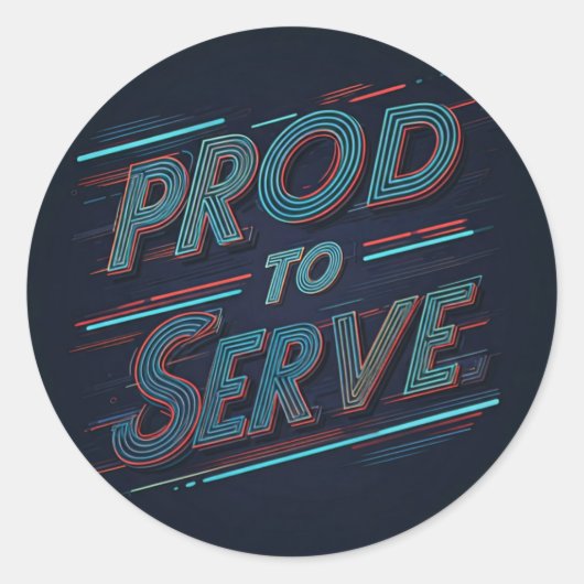 Stolz Runder Aufkleber (Vorderseite)