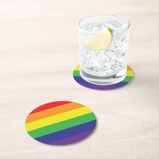 Stolz Runder Pappuntersetzer (Vor Ort)