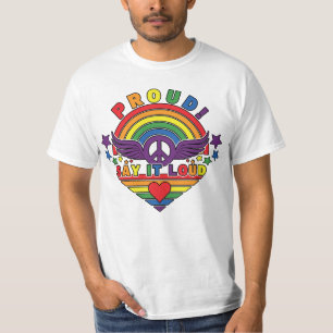 Stolz sagen Sie es laut T-Shirt