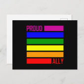 STOLZ-SALBE-LGBT-FLAGGE Monat LGBTQ-Regenbogen Postkarte (Vorne/Hinten)