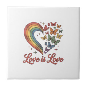 Stolz Schmetterling Herz Liebe Ist Liebe Shirt Des Fliese