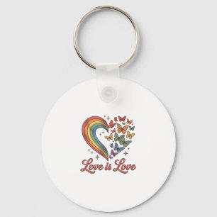 Stolz Schmetterling Herz Liebe Ist Liebe-Shirt-Des Schlüsselanhänger