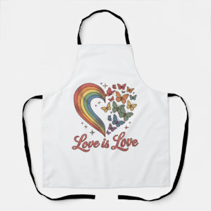 Stolz Schmetterling Herz Liebe Ist Liebe-Shirt-Des Schürze
