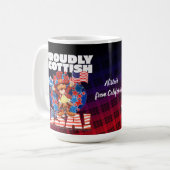Stolz SCHOTTISCH aus den USA Kaffeetasse (Vorderseite Links)