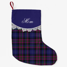 Stolz Schottlands Tartan Karierter Weihnachtsmann- Kleiner Weihnachtsstrumpf