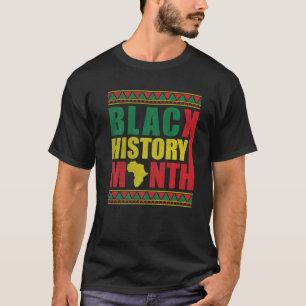 Stolz Schwarzer Amerikaner Melanin Pride Black H T-Shirt