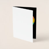 Stolz schwul-Liebe gewinnt immer. Regenbogenfarbe. Folienkarte (Vorderseite)