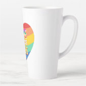 Stolz schwul-Liebe gewinnt immer. Regenbogenfarbe. Milchtasse (Rechts)