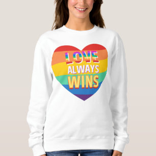Stolz schwul - Liebe siegt immer. Regenbogenfarbe. Sweatshirt