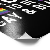 Stolz, schwul und schwarz zu sein fotodruck (Ecke)