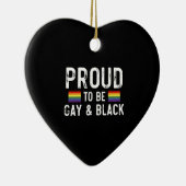 Stolz, schwul und schwarz zu sein keramik ornament (Rechts)