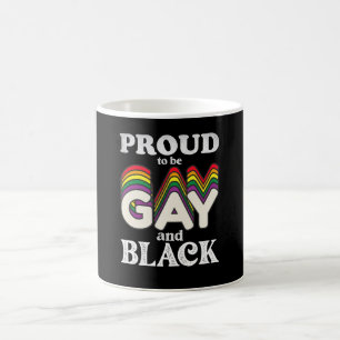 Stolz, schwul und schwarz zu sein LGBT Pride Kaffeetasse