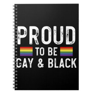 Stolz, schwul und schwarz zu sein, Pride Month 202 Notizblock