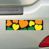 Stolz schwuler Regenbogenfarben Herz für Liebe Autoaufkleber (Auf Auto)